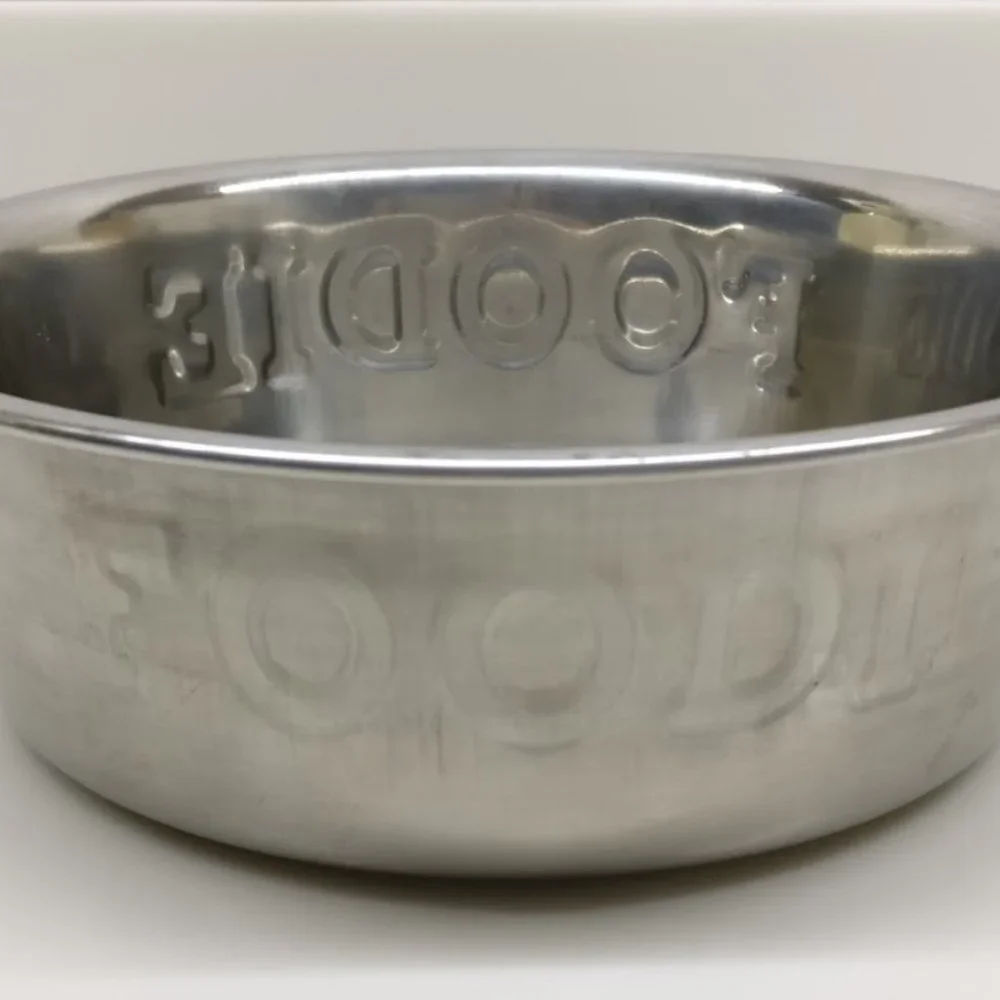 Top Paw Foodie Embossed Pet Bowl Stainless